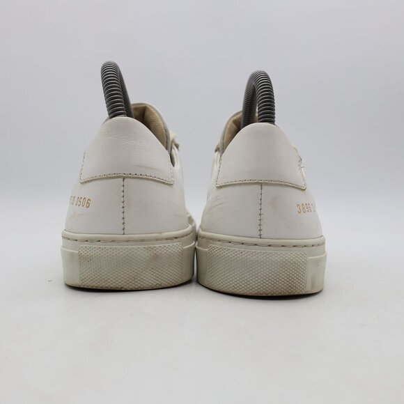 Common Projects Achilles Low Top Sneakers Women's EU 38 White Leather Lace Up - Picture 5 of 11